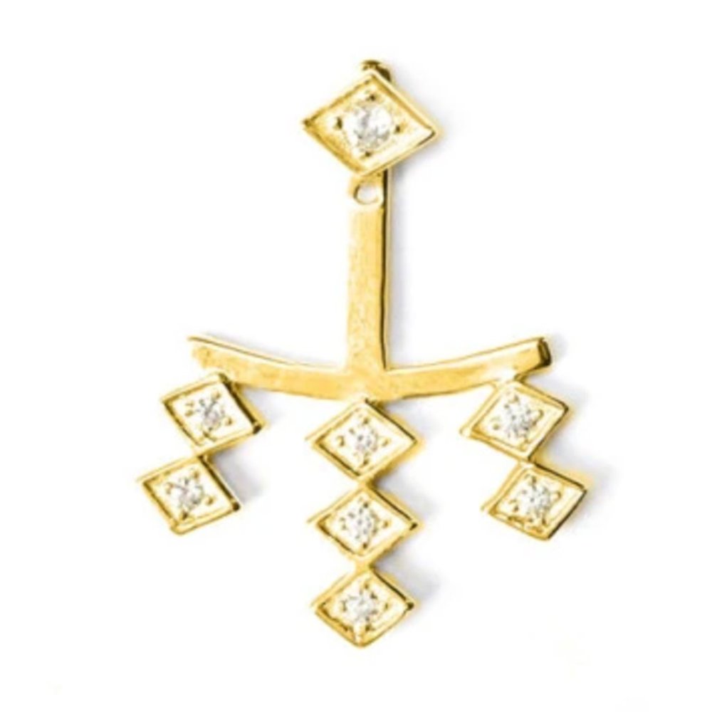 Ear Jacket Stud Earring - image 2